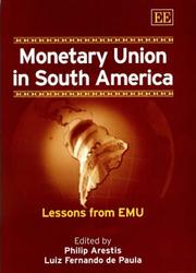 Cover of: Monetary Union in South America: Lessons from EMU
