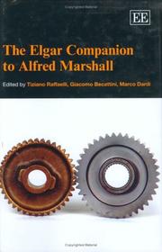 Cover of: The Elgar Companion to Alfred Marshall (Elgar Original Reference) by 