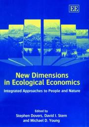 Cover of: New Dimensions in Ecological Economics: Integrated Approaches to People and Nature