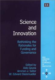 Cover of: Science and Innovation: Rethinking the Rationales for Funding and Governance (New Horizons in the Economics of Innovation Series)