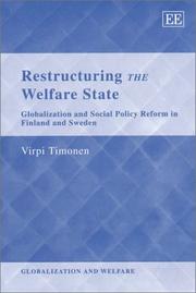 Cover of: Restructuring the Welfare State by Virpi Timonen