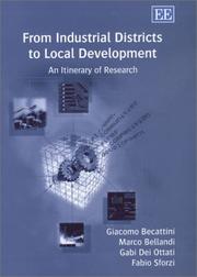 Cover of: From Industrial Districts to Local Development: An Itinerary of Research