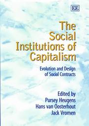 Cover of: Social Institutions of Capitalism by 