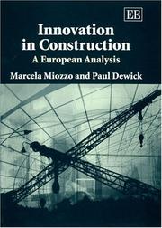 Cover of: Innovation in Construction: A European Analysis
