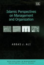 Cover of Islamic Perspectives On Management And Organization (New Horizons in Management)