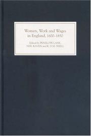 Cover of: Women, Work and Wages in England, 1600-1850 (Women's & Gender Studies)