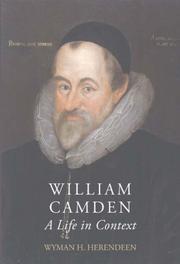 Cover of: William Camden: A Life in Context