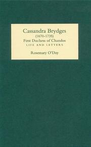 Cover of: Cassandra Brydges (1670-1735), First Duchess of Chandos: Life and Letters