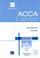 Cover of: ACCA Study Texts