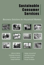Cover of: Sustainable Consumer Services: Business Solutions for Household Markets
