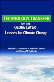 Cover of: Technology Transfer for the Ozone Layer: Lessons for Climate Change