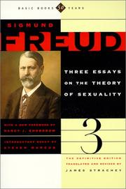 Cover of: Three essays on the theory of sexuality by Sigmund Freud