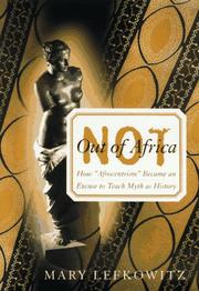 Cover of: Not out of Africa by Mary R. Lefkowitz