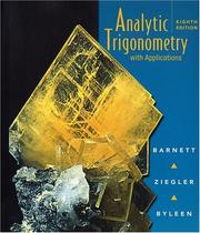 Cover of: Analytic trigonometry with applications. by Raymond A. Barnett, Michael R. Ziegler, Raymond A. Barnett