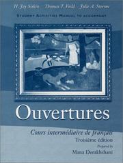 Cover of: Ouvertures: Cours Intermediaire De Francais, Activities Manual