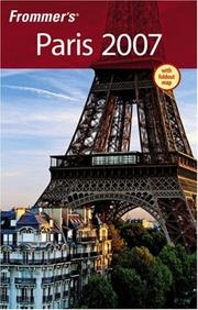 Cover of: Frommer's Paris 2007 (Frommer's Complete)