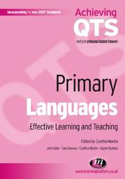 Cover of: Primary Languages by Cynthia Martin