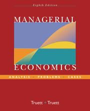 Cover of: Managerial Economics: Analysis, Problems, Cases