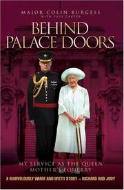 Cover of: Behind Palace Doors