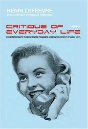 Cover of: Critique of Everyday Life, Volume 2: Foundations for a Sociology of the Everyday