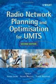 Cover of: Radio network planning and optimisation for UMTS