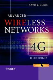 Cover of: Advanced Wireless Networks by Savo G. Glisic