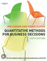 Cover of: Quantitative Methods for Business Decisions by Jon Curwin