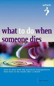 Cover of: What to Do When Someone Dies ("Which?" Guides)