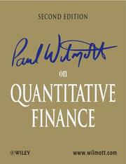 Paul Wilmott on quantitative finance by Paul Wilmott