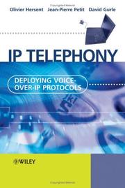 Cover of: IP Telephony by Olivier Hersent, Jean-Pierre Petit, David Gurle