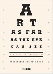 Cover of: Art as Far as the Eye Can See by Paul Virilio