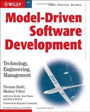 Cover of: Model-Driven Software Development by Thomas Stahl, Markus  Voelter