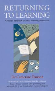 Cover of: Returning to Learning: A Practical Handbook for Adults Returning to Education