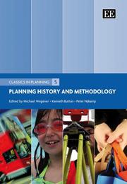Cover of: Planning History and Methodology (Classic in Planning) by 