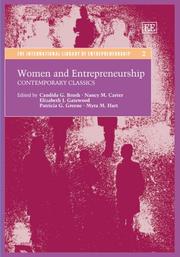 Cover of: Women And Entrepreneurship: Contemporary Classics (The International Library of Entrepreneurship Series)