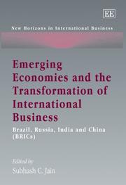 Cover of: Emerging Economies and the Transformation of International Buisness: Brazil, Russia, India And China (New Horizons in International Business)