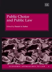 Cover of: Public Choice and Public Law (Economic Approaches to Law)