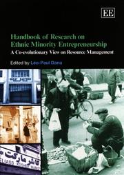 Cover of: HANDBOOK OF RESEARCH ON ETHNIC MINORITY ENTREPRENEURSHIP: A Co-evolutionary ..