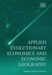 Cover of: Applied Evolutionary Economics and Economic Geography