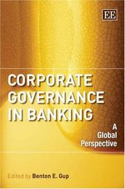 Cover of: Corporate Governance in Banking by Benton E. Gup