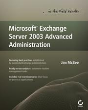 Cover of: Microsoft Exchange Server 2003 Advanced Administration