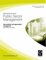Cover of: New Localism and regeneration management