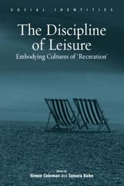 Cover of: Discipline of Leisure by 