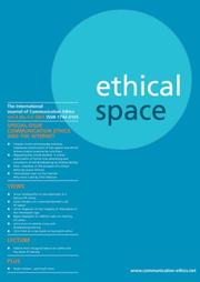 Cover of: Ethical Space: The International Journal of Communication Ethics - Vol. 4 No. 1/2 2007