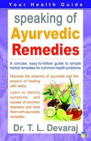 Cover of: Speaking of Ayurvedic Remedies (Speaking of)