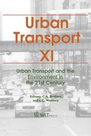 Cover of: Urban Transport XI: Urban Transport And The Environment In The 21st Century