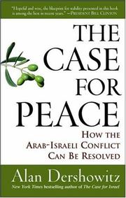 Cover of: The Case for Peace by Alan M. Dershowitz