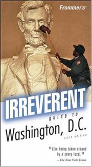 Cover of: Frommer's Irreverent Guide to Washington, D.C. (Irreverent Guides)