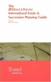 Cover of: The Ernst & Young International Estate and Succession Planning Guide by Dawn Nicholson