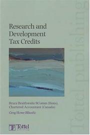 Cover of: Tottel's Research & Development Tax Credits